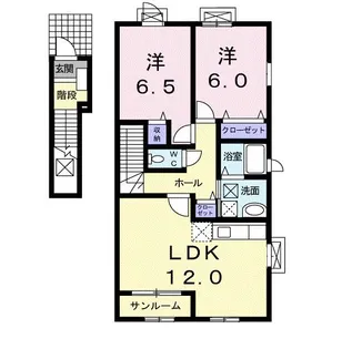 ベル・フローラさくら【2階】の間取り
