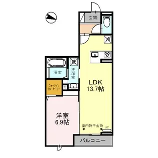 D-レジデンス椿【3階】の間取り