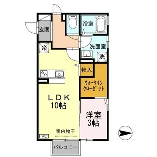 モアナ京田 B棟【2階】の間取り