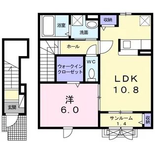 オーク・ビラ【2階】の間取り