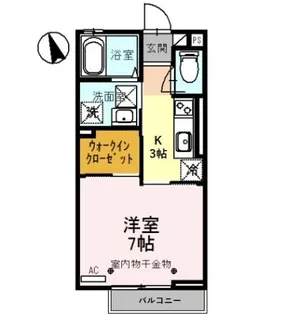 ルミネス大坪【1階】の間取り