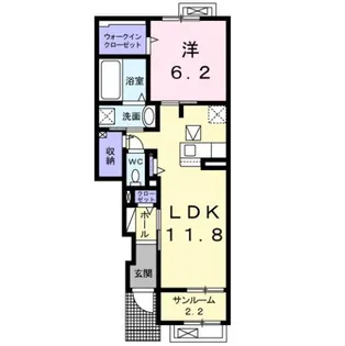 サンアヴェニューⅡ【1階】の間取り