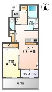 スペリアージュM【1階】の間取り