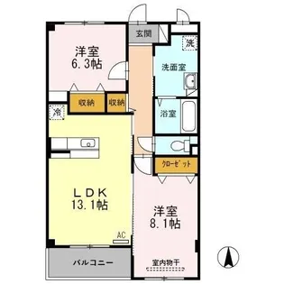 グラン・エクシード【2階】の間取り
