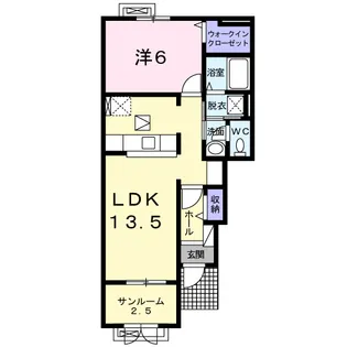 アンダンテ いわせ野Ⅰ【1階】の間取り