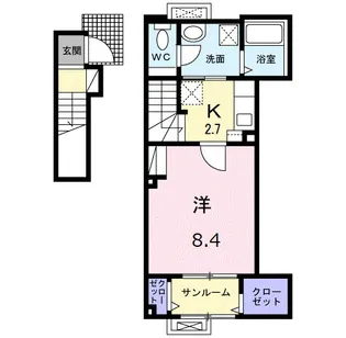 マハロ八丁道【2階】の間取り