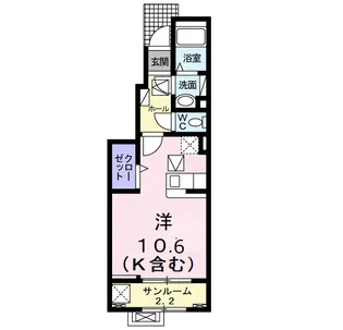 菫(すみれ)1st【1階】の間取り