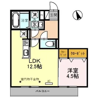 Coco上米島【1階】の間取り
