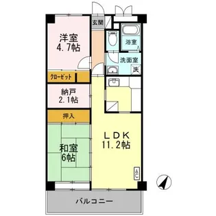 J-house太閤山?F-【1階】の間取り