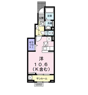 アザレアEast【1階】の間取り