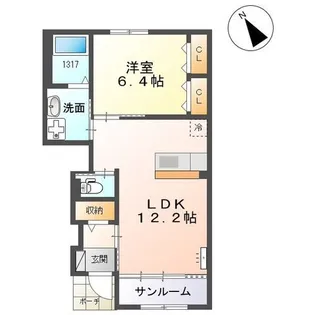 フォレットA【1階】の間取り