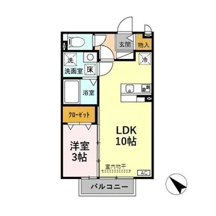 セジュール向野【1階】の間取り
