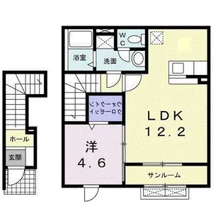 フルールⅣ【2階】の間取り