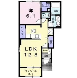 ソレイユ高岡Ⅰ【1階】の間取り