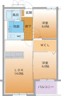 ハートフル クレア【3階】の間取り