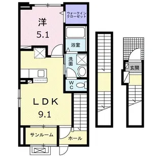 ベルトピア36【3階】の間取り
