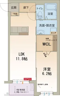 エルシア【1階】の間取り