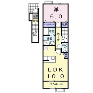 メゾン・ヌーベル A【2階】の間取り