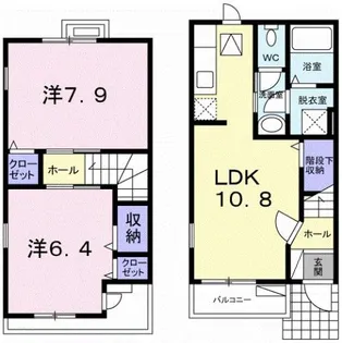 フロ−ラ B【1階】の間取り