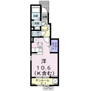 菫(すみれ)2nd【1階】の間取り