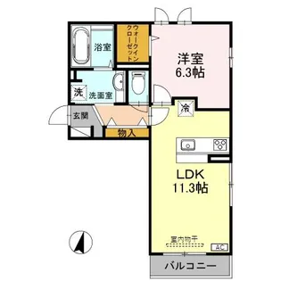 ファミリオール A棟【2階】の間取り