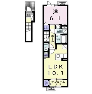 ヒカルサ高岡角イースト【2階】の間取り