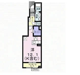 ブレイクスルー・一番町【1階】の間取り