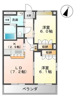ツインクル・スターⅡ【1階】の間取り