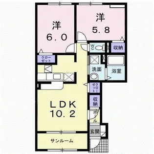 アンダンテ【1階】の間取り
