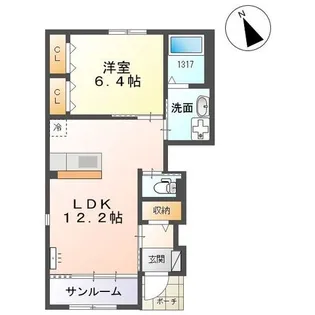 フォレットA【1階】の間取り