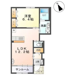 フォレットA【1階】の間取り