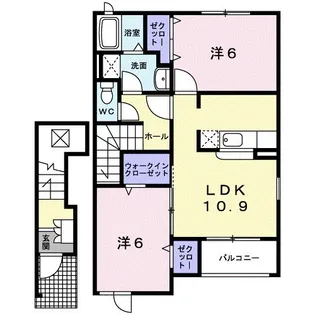 プロムナード Ⅲ【2階】の間取り