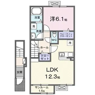 カモミール【2階】の間取り