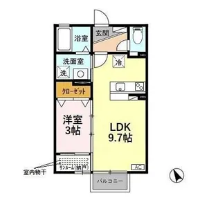 フェリックスD【2階】の間取り
