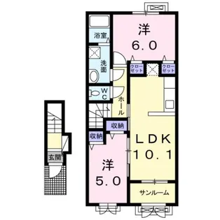 メビウス【2階】の間取り