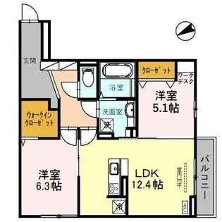 AXAS 7【1階】の間取り
