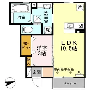 リエゾン シュシュ【1階】の間取り
