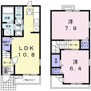 リヴィエ−ル【1階】の間取り