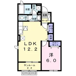 メゾンビュー【1階】の間取り