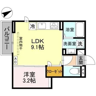 エレガエイト【2階】の間取り