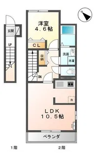 ヴェール・コリーヌ【2階】の間取り