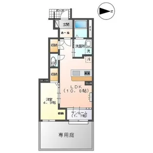 ロコモーション呉羽【1階】の間取り