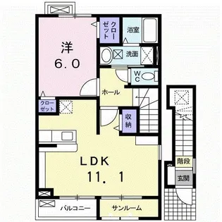 ドレッセ Ⅰ【2階】の間取り