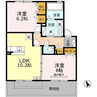 グランシャリオ【1階】の間取り