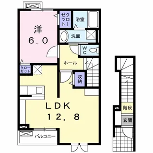 トーク 鷹の羽【2階】の間取り