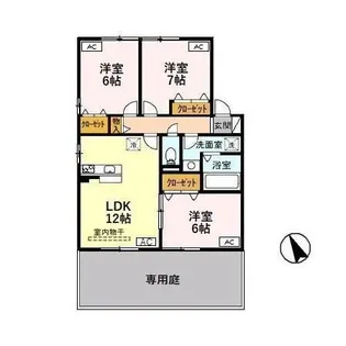 リビングタウン赤祖父 B【1階】の間取り