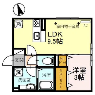 サンライズ【2階】の間取り