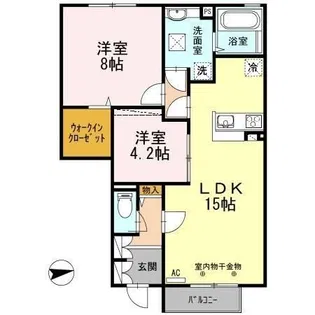 ルーチェ【1階】の間取り