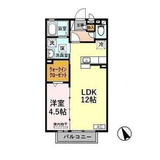 リビングタウン下新北町【1階】の間取り