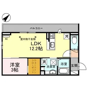 AKOUSAM(アコーサム)【1階】の間取り